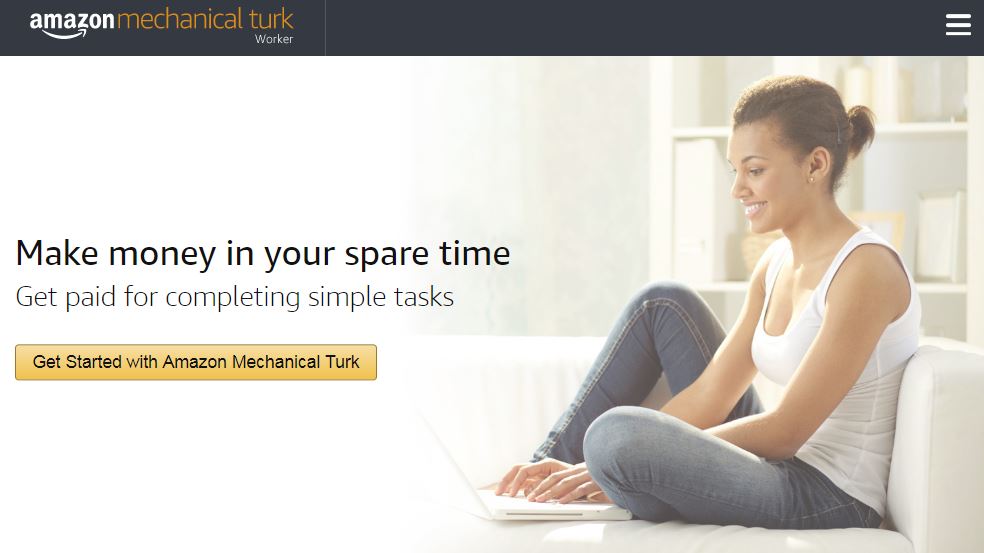 Amazon MTurk home screen