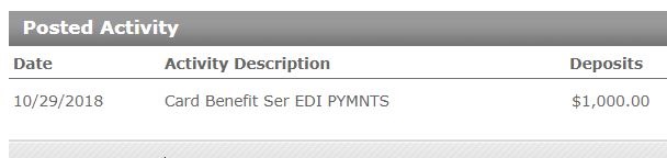 Chase Trip Delay payment