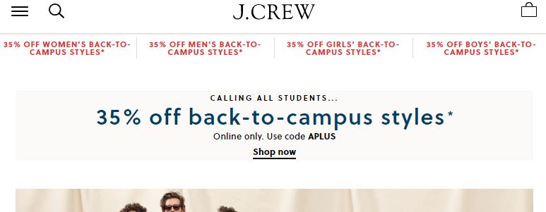 Jcrew back to campus sale