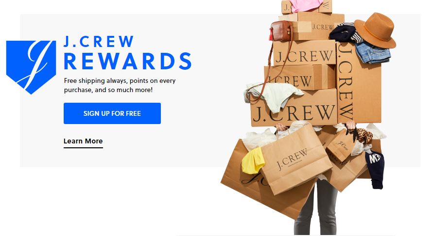JCrew Rewards program