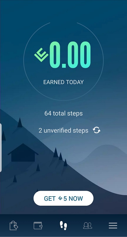 Lifecoin app home screen