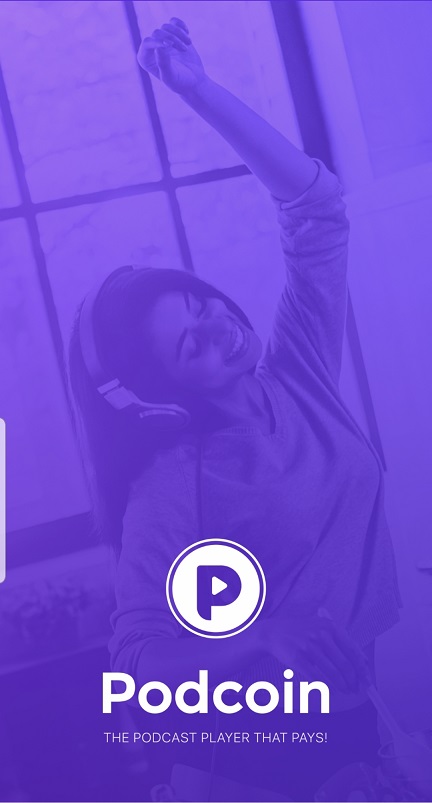 Podcoin app home screen