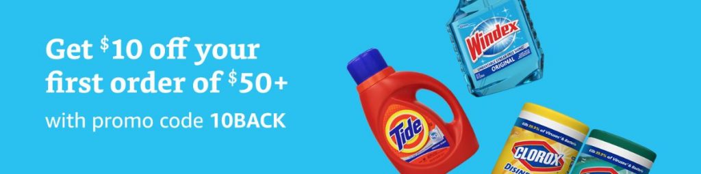 Amazon Prime Pantry $10 off $50 on first order