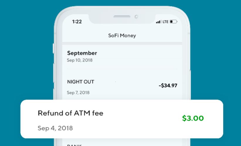 SoFi Money ATM fee reimbursements