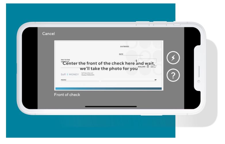 SoFi Money mobile check deposits