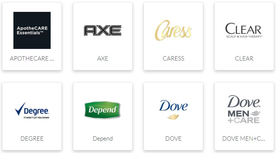 Examples of beauty and personal care brands that partner with Fetch Rewards