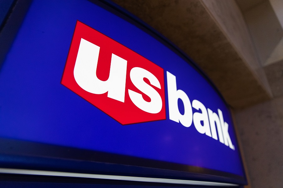 U.S. Bank logo on ATM machine