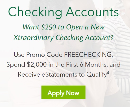 Connexus $250 checking account bonus ad banner
