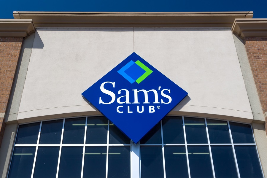 Sam's Club sign on building