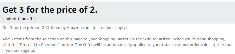 Amazon: Buy 3 games for the price of 2