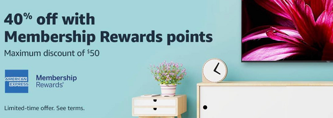 40% off at Amazon with Membership Rewards points