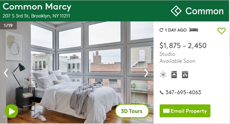 Common Marcy apartment in Brooklyn, New York