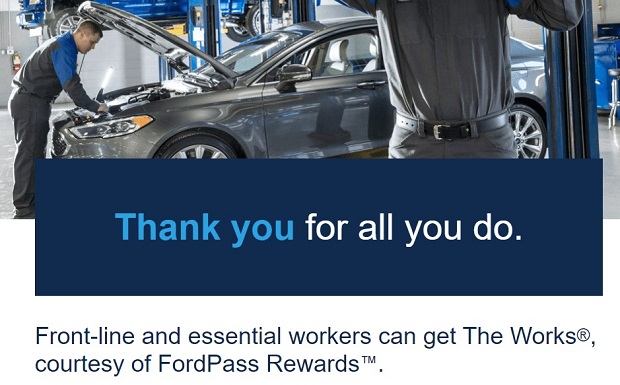 Free oil change for essential and front-line employees