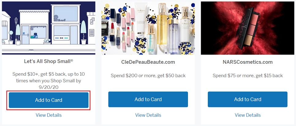 Amex Offers on Amex Connect