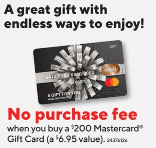 Staples $200 Mastercard gift cards with no purchase fee