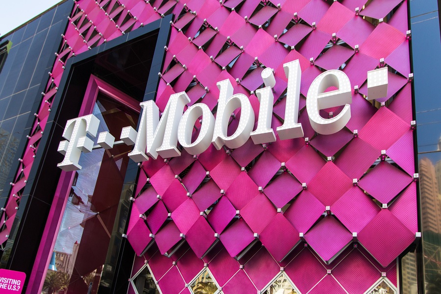 T-Mobile logo on store building