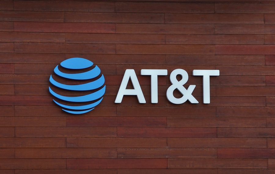 ATT logo on wooden wall
