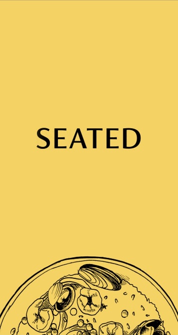 Seated app launch screen