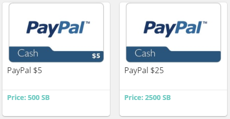 PayPal redemption on Swagbucks