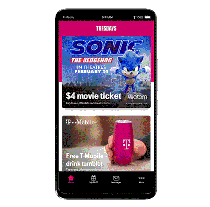 T-Mobile Tuesday app process video