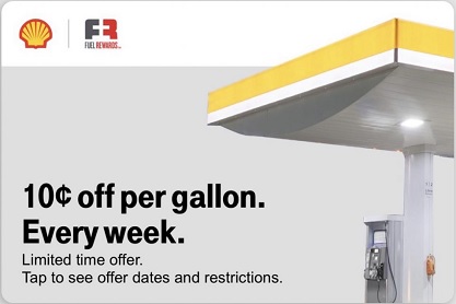 T-Mobile Tuesdays Shell gas 10 cent per gallon discount