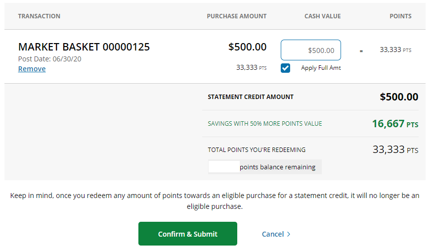 Chase "Pay Yourself Back" confirm and submit screen