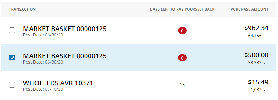 Chase "Pay Yourself Back" - select eligible purchases