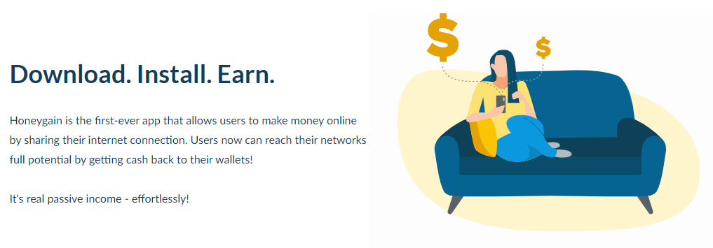 Honeygain: Download, Install, Earn.