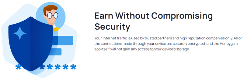 Earn without compromising security with Honeygain
