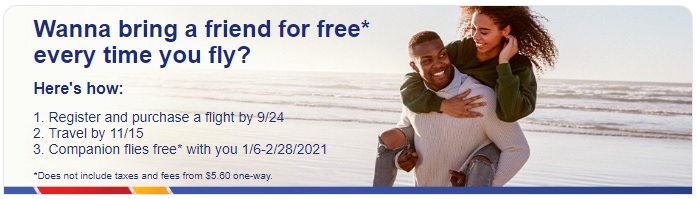 Southwest Companion Pass promotion banner