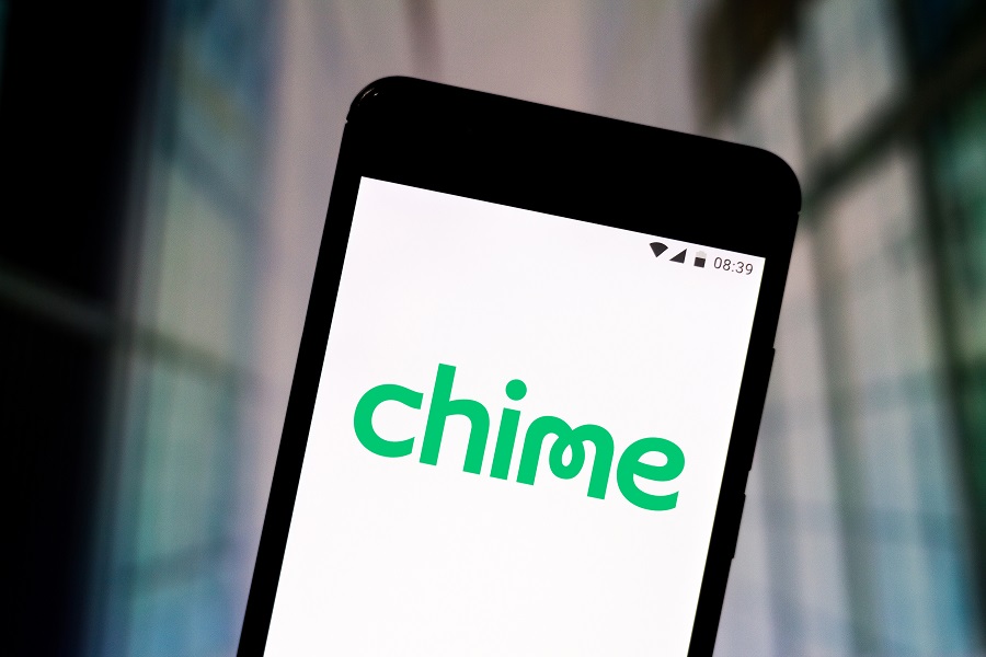 Chime logo on mobile phone