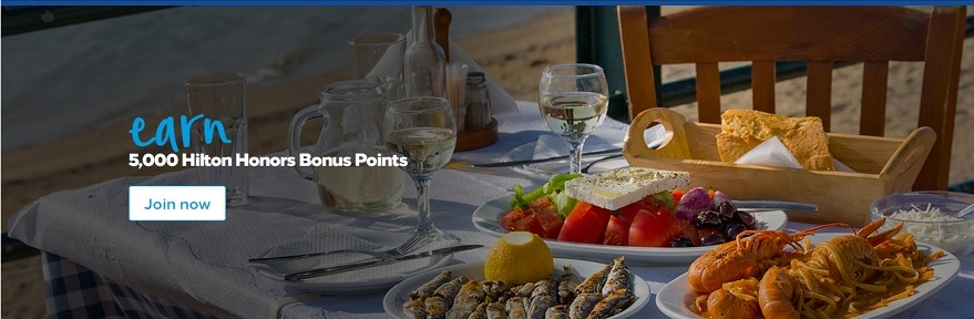 Hilton Dining - earn 5,000 points when you join