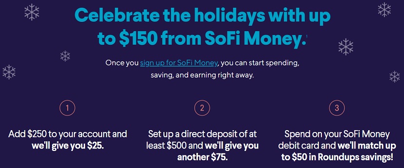 SoFi Money $150 checking bonus
