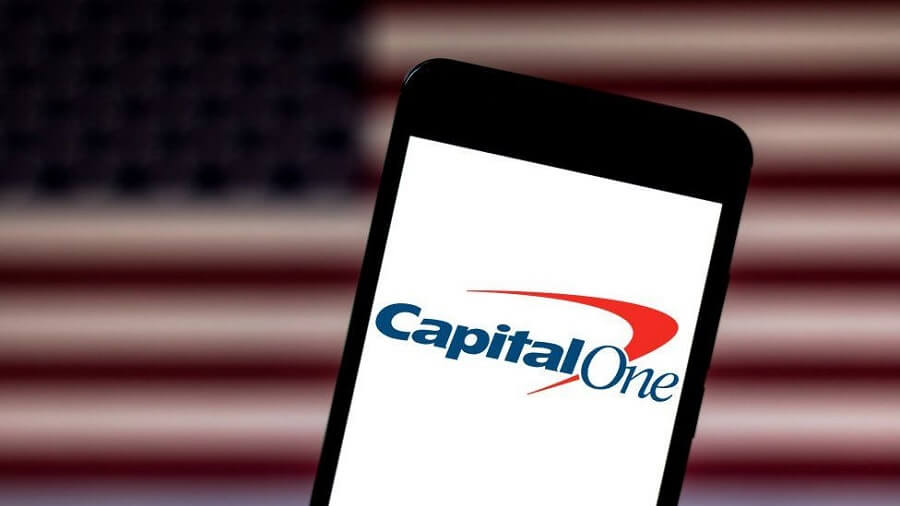 Capital One logo on phone