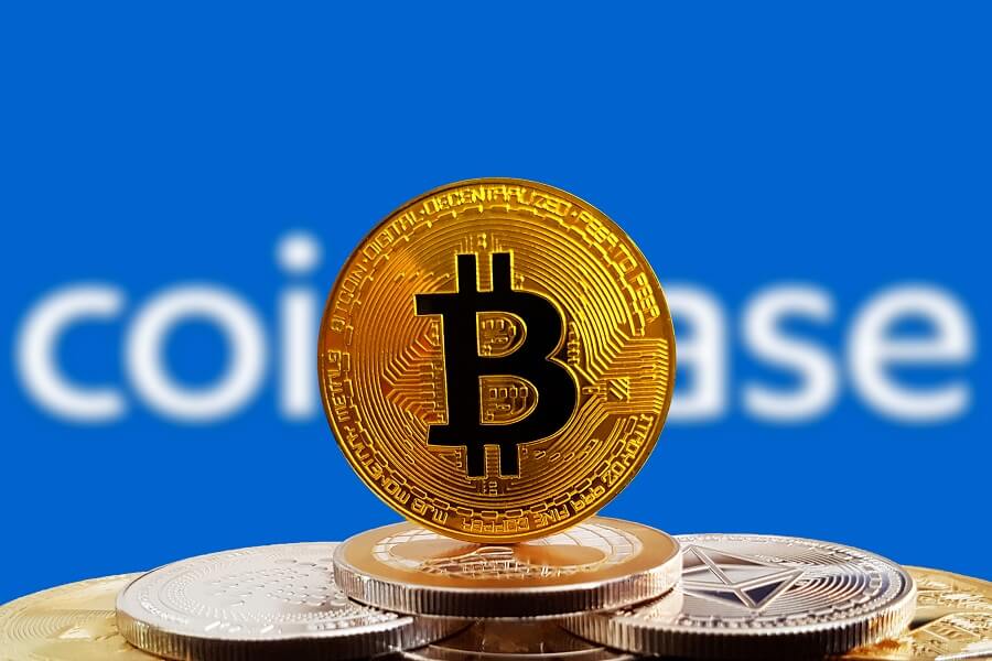 Coinbase with Bitcoin hero image