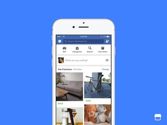 Facebook Marketplace listing example