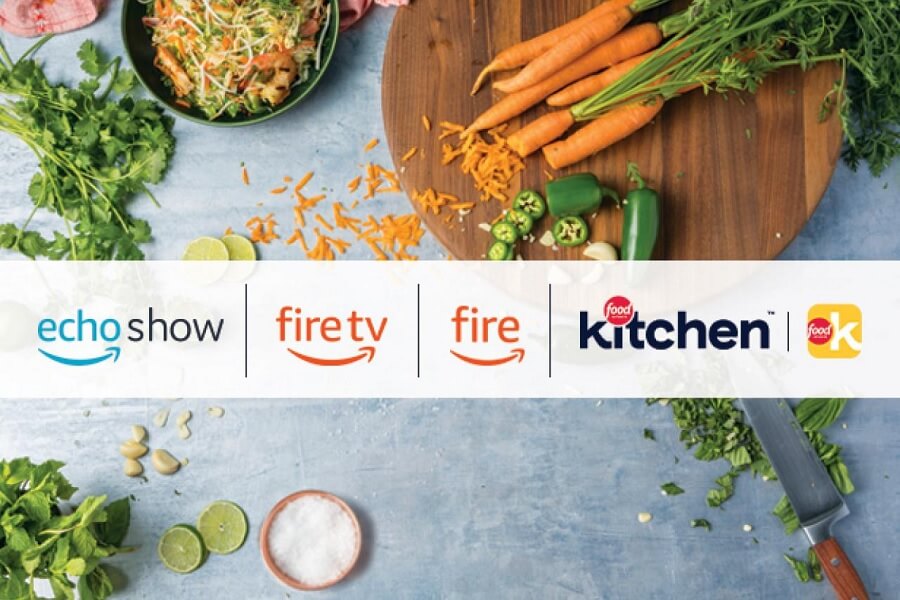 Food Network Kitchen and Amazon hero image