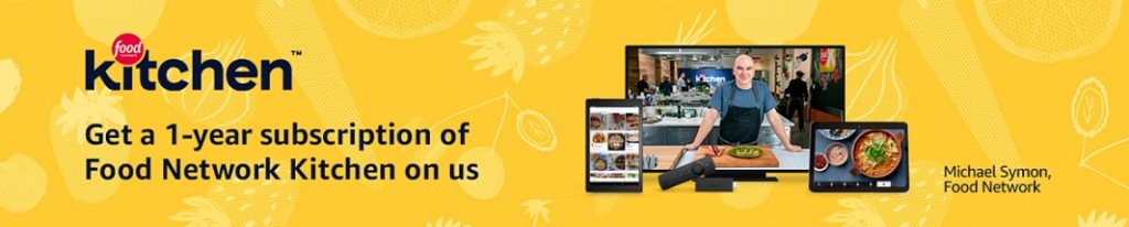 Food Network Kitchen free 1-year subscription