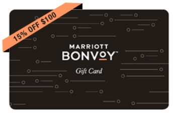 15% off Marriott gift cards