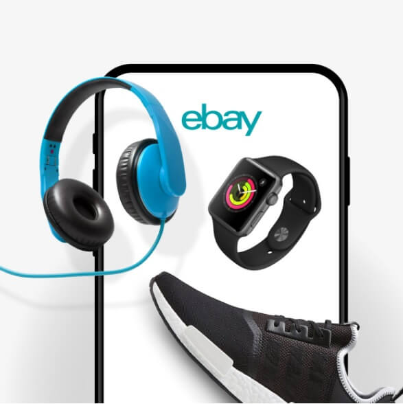eBay app - random products popping out in 3D