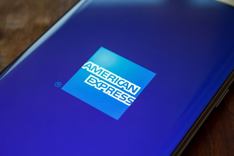 American Express logo on phone hero image
