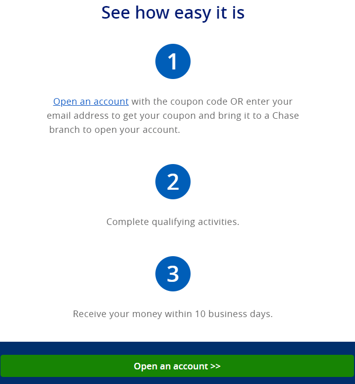 Chase College Checking steps to get $100 bonus