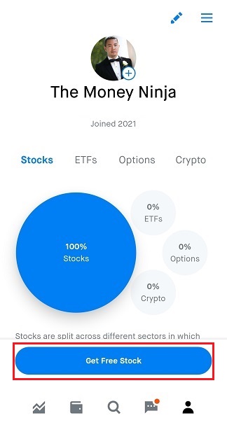 Robinhood account page screenshot