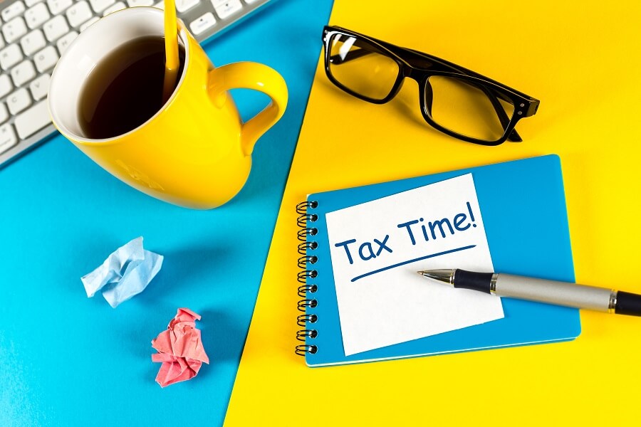Tax Time bicolor hero image