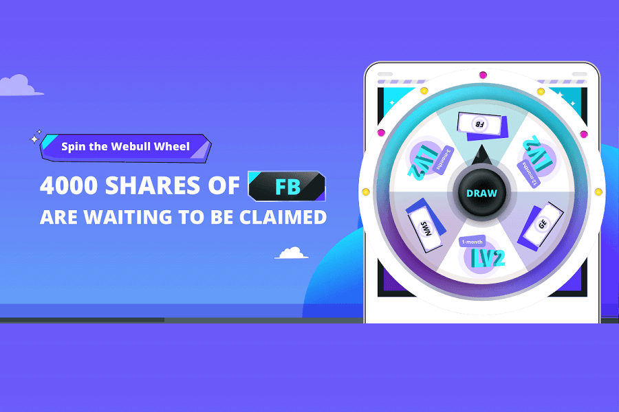 Webull Spin The Wheel Facebook hero image