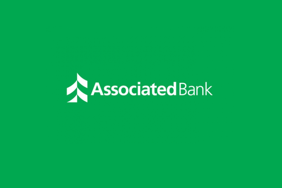 Associated Bank green logo background hero image
