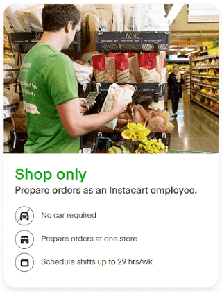 Instacart in-store shopper overview
