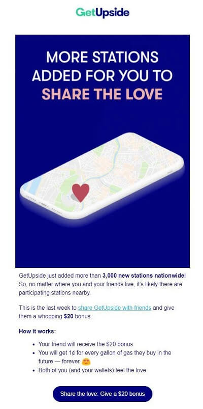 GetUpside Promo Code $20 per referral bonus