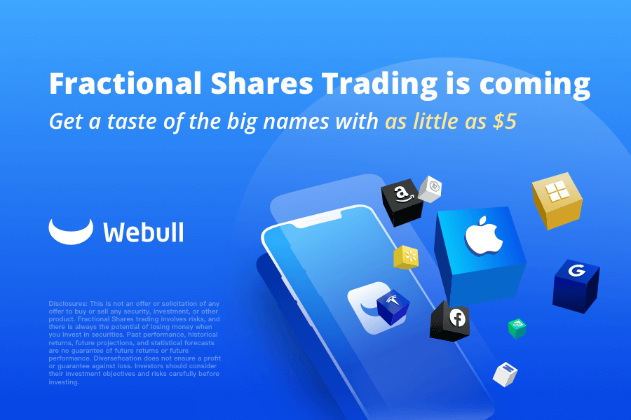 Webull fractional shares hero image