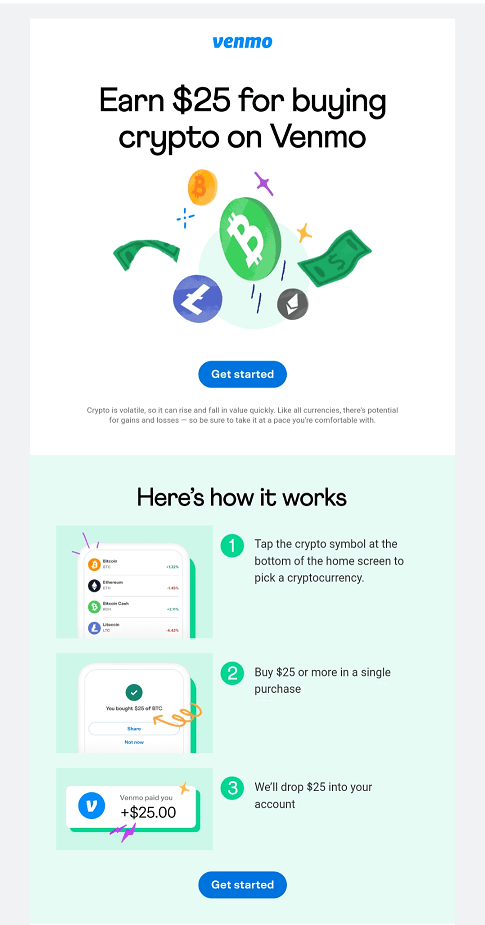 Venmo buy crypto promotion